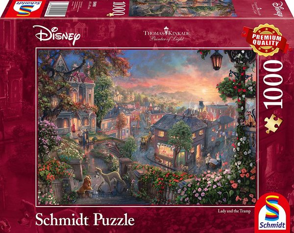 Schmidt puslespel 1000 Lady and the tramp 1000 bitar - Schmidt