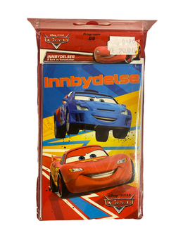 Disney Invitasjonar 8pk Biler - Bursdag/Fest