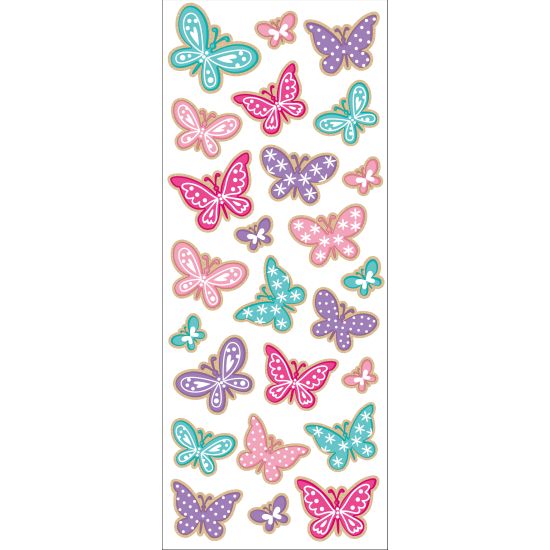 Tinka klistremerker Sommerfugl med mønster Sommerfugler - Stickers