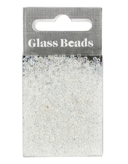 Rocaiperler gjennomsiktig, dia 1,7mm, str 15, hullstr 0,5-0,8mm - 25gram Gjennomsiktig - Salg