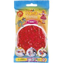 Hama Midi Beads 1000 pcs Red 207-05 207-05 - hama