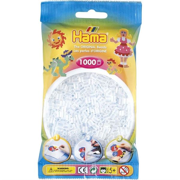 Hama Midi Beads 1000 pcs Clear 207-19 207-19 - hama