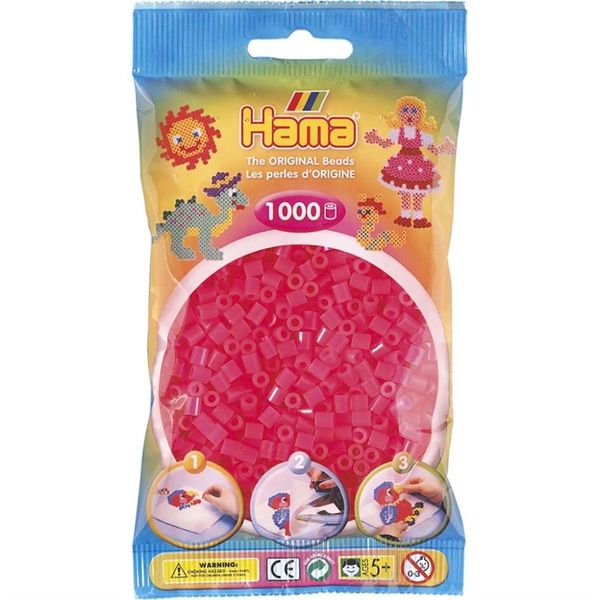 Hama Midi Beads 1000 pcs Neon fuchia 207-32 207-32 - hama
