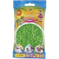 Hama Midi Beads 1000 pcs Fluorescent green 207- 42 207-42 - Salg