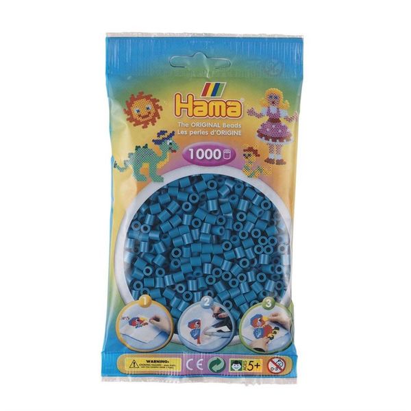 Hama Midi beads 1000 pcs. Petrol Blue 207-83 207-83 - hama