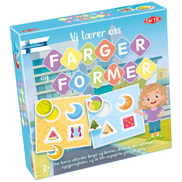 Vi lærer oss farger og former Farger og former - Brettspel