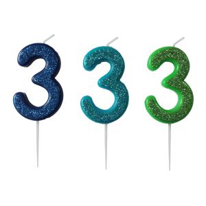 Kakelys - 3 Lys blå - Tinka