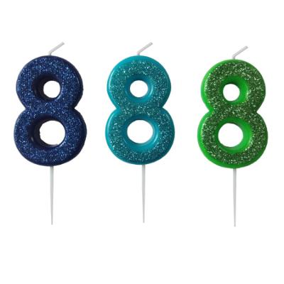 Kakelys - 8 Lys blå - Tinka