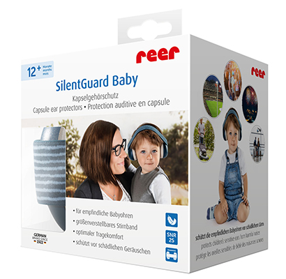 Hørselsvern for baby - Blå blå - scan style