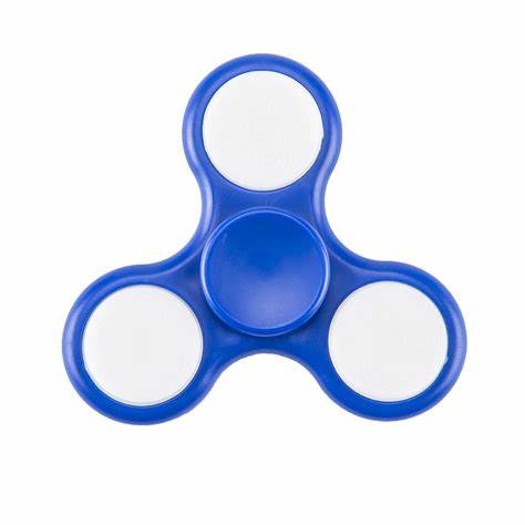 Spinner Plast m/led lys - Blå Blå - Salg