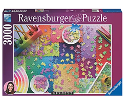 Ravensburger puslespill 3000 Puzzles on Puzzles 3000 biter - Salg