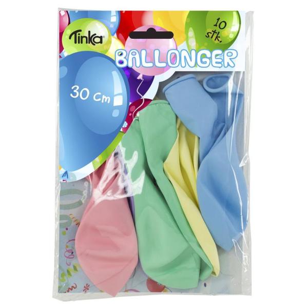 BALLONGER PASTELL 10 PK Pastell - Tinka