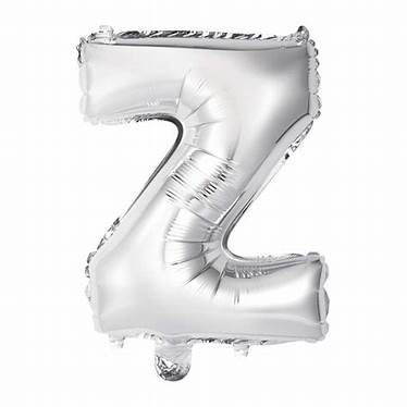 Folieballong - Z Sølv - Salg