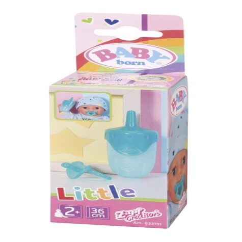 DUKKETILBEHØR - BABY BORN FLASKE OG SMUKK til 36cm dukke Grøn - Baby Born