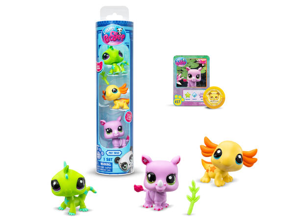 Littles Pet Shop - Pet trio in tube Wild vibes - Salg