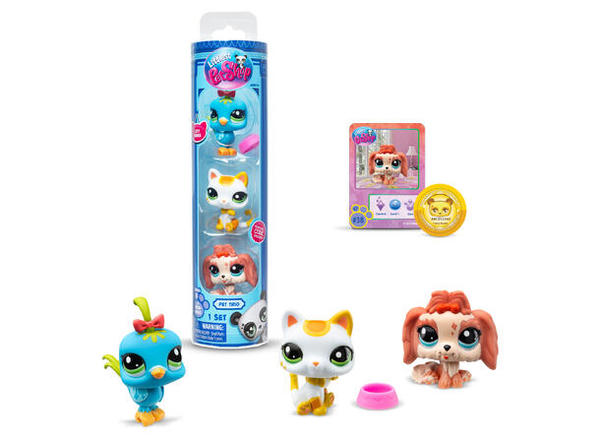 Littles Pet Shop - Pet trio in tube City Vibes - Salg