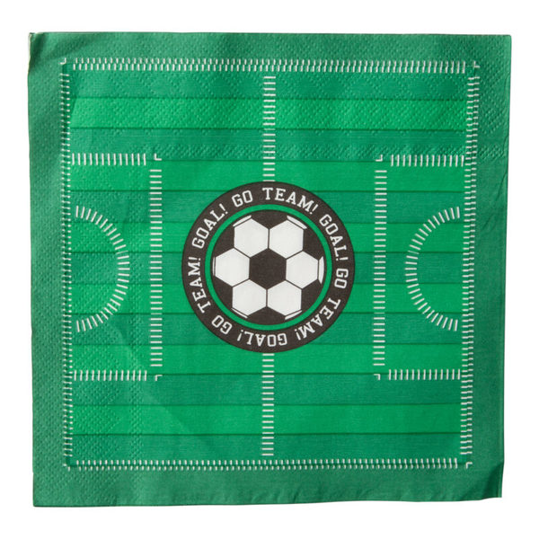 Servietter Fotball 16pk Fotball - Bursdag/Fest