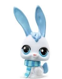 Littles Pet Shop - Blå og Kvit Kanin G7 #8 Blå og Kvit kanin G7 #8 - Salg