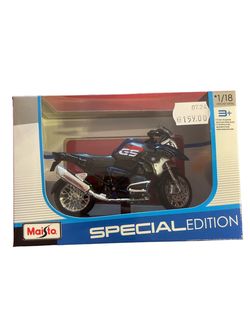 MAISTO 1:18 MOTORSYKKEL BMW R 1200 GS 2017 - Maisto