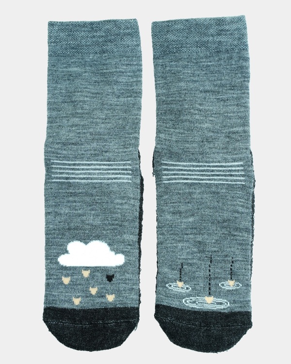 Kattnakken ullsokk antiskli Grå melert - Kattnakken