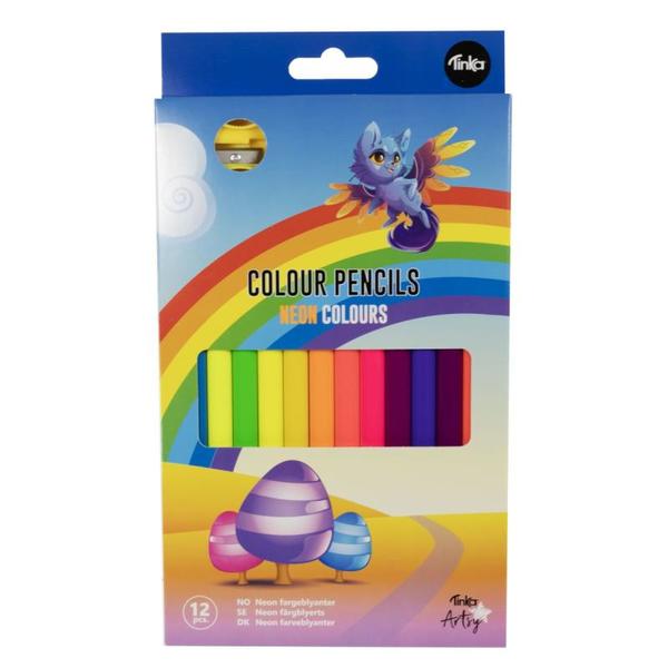 FARGEBLYANT NEON JUMBO 12STK TINKA ARTSY NEON - Tinka