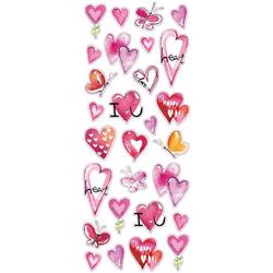  STICKERS HJERTER TINKA Rosa - Småvarer