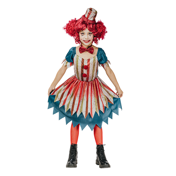 COSTUME VINTAGE CLOWN GIRL 158/164 clown girl - Halloween