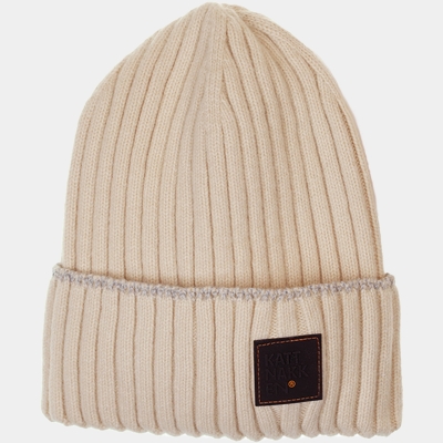 Kattnakken Lue i lamull   One Size junior/vaksen Off-white - Kattnakken