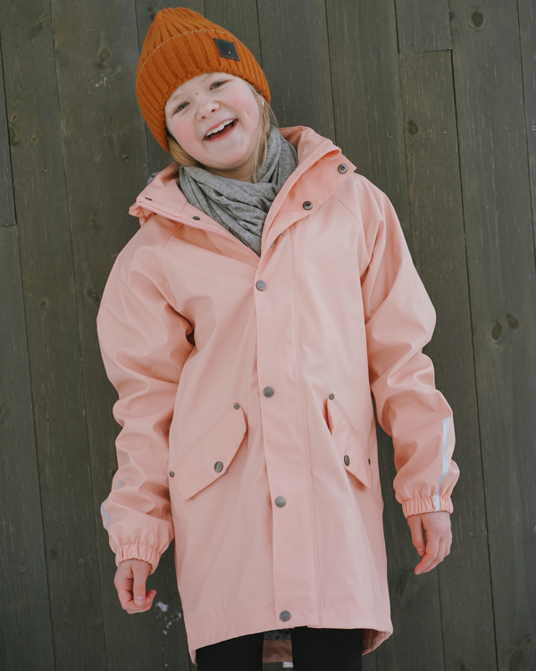 Kattnakken regnparkas junior  Dus rosa - Salg