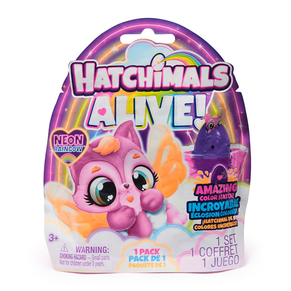  Hatchimals Alive Neon Rainbow 1-pk Fargeoverraskelser - Leiker