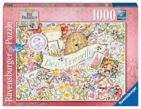 Ravensburger puslespill 1000 Bee friendly 1000 biter - Ravensburger