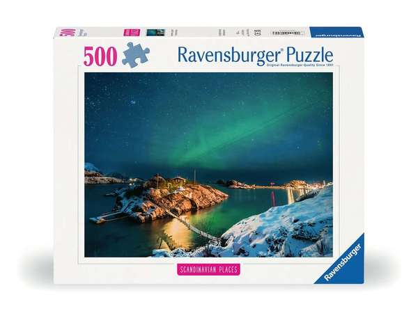 Ravensburger puslespill 500 Northern Lights in Tromsø, Norway 500 biter - Ravensburger
