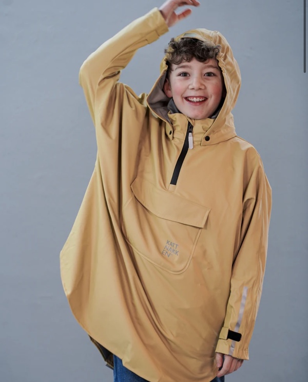 Kattnakken Regnponcho Barn og Junior Vêret