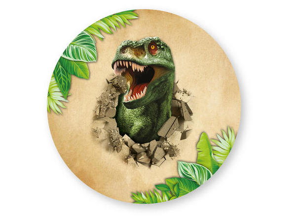 ENGANGSTALLERKEN - DINO - 6 STK ENGANGSTALLERKEN - DINO - Bursdag/Fest