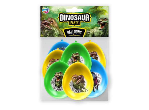 BALLONGER - DINO - 12 STK BALLONGER - DINO - Bursdag/Fest
