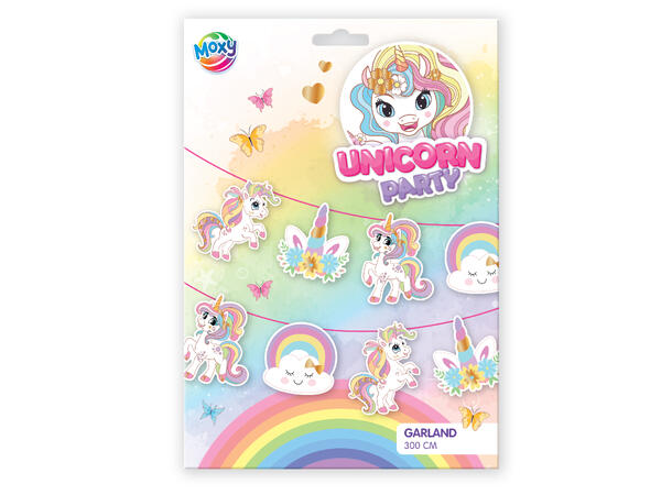 GIRLANDER - UNICORN - 3M GIRLANDER - UNICORN - Bursdag/Fest