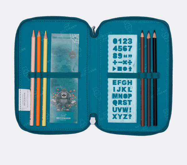 Beckmann Trelags pennal med innhold, Jungle Game Jungle Game - Beckmann