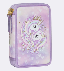 Beckmann Trelags pennal med innhold, Unicorn Princess Purple Unicorn princess purple - Beckmann