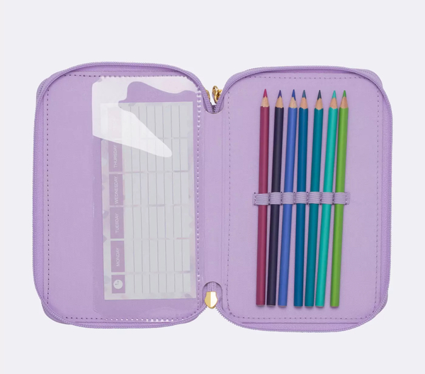 Beckmann Trelags pennal med innhold, Unicorn Princess Purple Unicorn princess purple - Beckmann