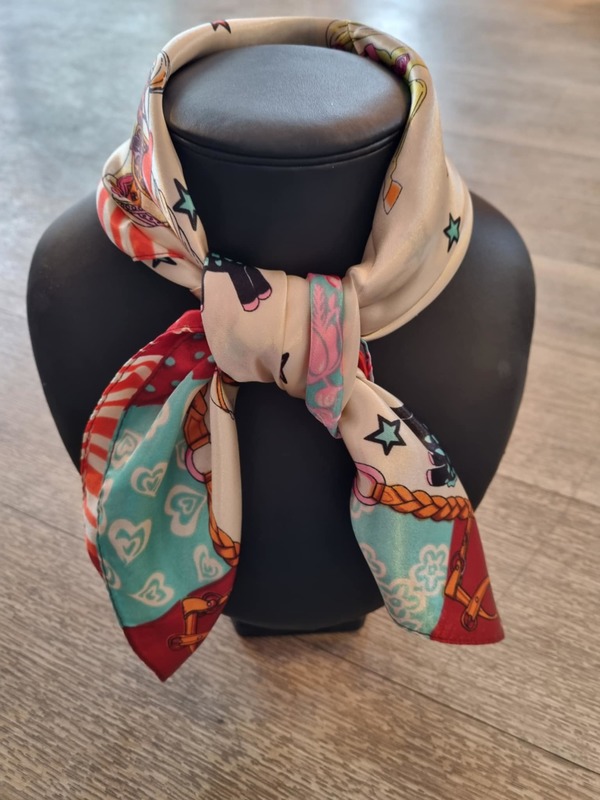 Silke skjerf mønstret