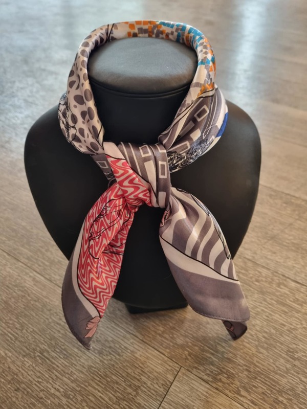 Silke skjerf mønstret