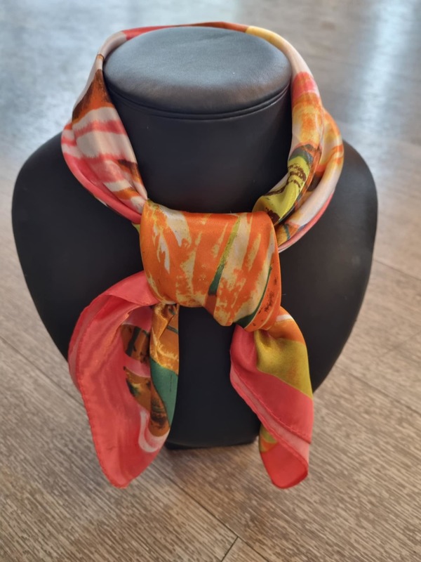 Silke skjerf mønstret