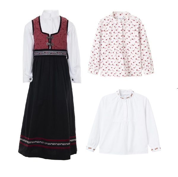 Rød Oline valgfri skjorte