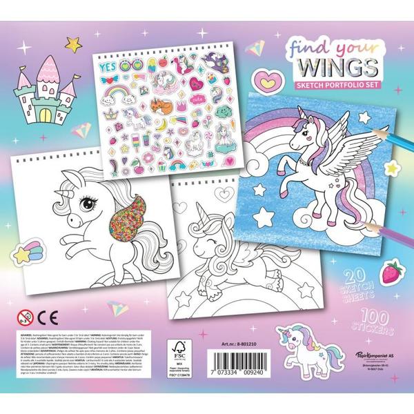 AKTIVITETSBOK UNICORN 26,5X25CM TINKA UNICORN - Tinka