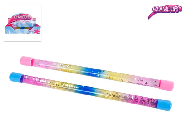 Glitter Baton ^drillstav^ 30cm Glitter stav rosa eller blå - Fidget Toys
