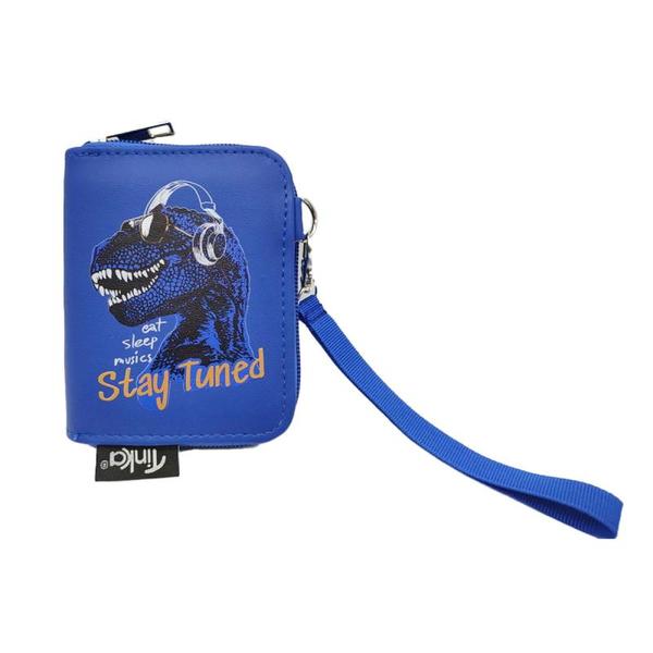 LOMMEBOK STAY TUNED TINKA WALLET BLÅ DINO - Tinka