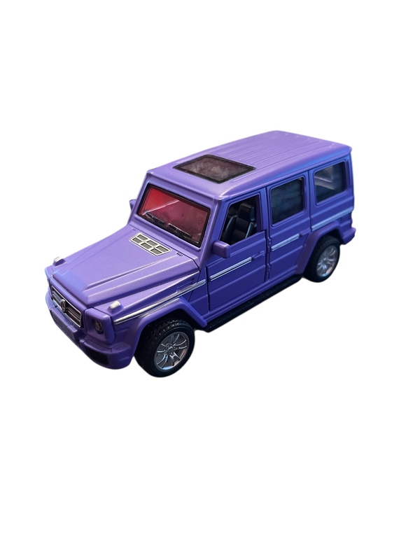 Jeep i Metall med Lyd og Lys.  Lilla Mercedes - Leiker