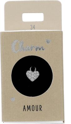 Express Yourself Anheng til øreringer (Nickel free tested) - Heart Silver Charm Heart Silver - Depesche