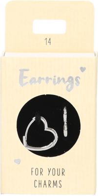 Express Yourself Øreringer til anheng (Nickel free tested) - Heart Shaped Silver Heart Shaped Silver - Depesche
