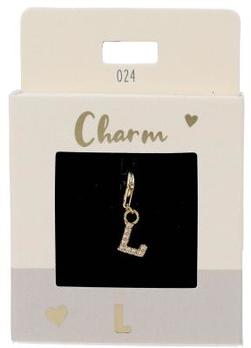 Express Yourself Anheng (Nickel free tested) - Gold L Charm Gold L - Depesche